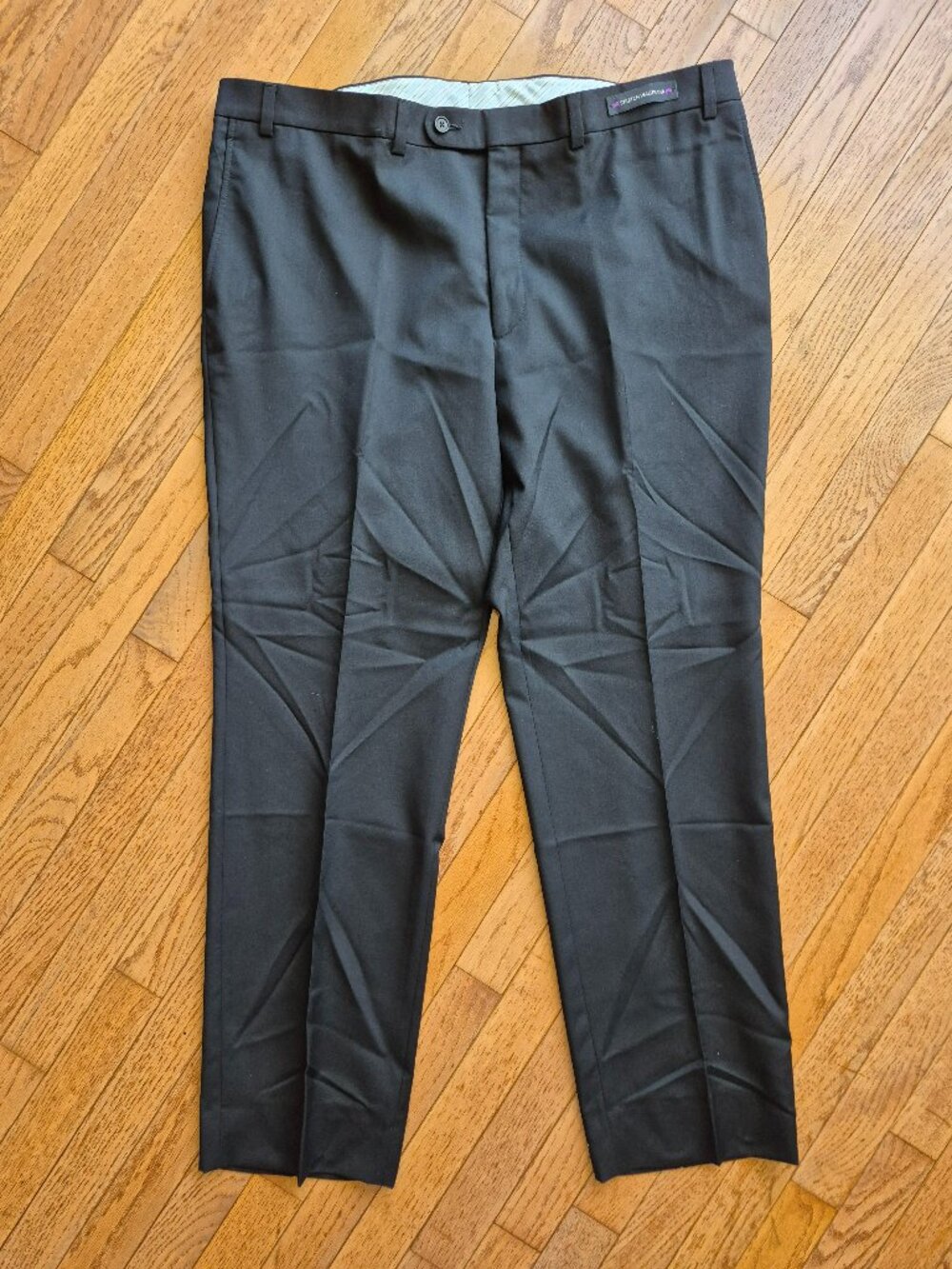 Saks Fifth Avenue Super 110s Wool Dress Pant Black 42R